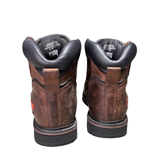 Timberland PRO Work Boots‎ Mens 12M Brown Steel Toe Leather 33034 EH Safety EUC main image 6